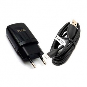 Сетевое зарядное устройство USB HTC TC-E250 2 A, черное